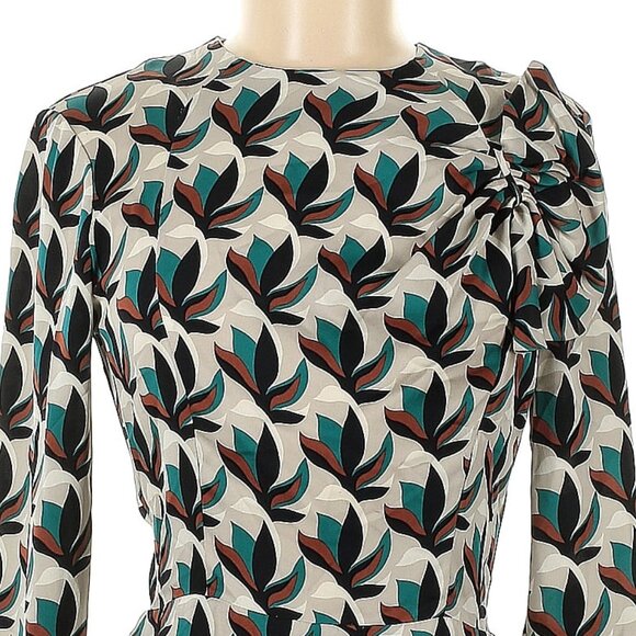 NWT Diane von Furstenberg floral geo print dress, size 6 - Picture 3 of 5